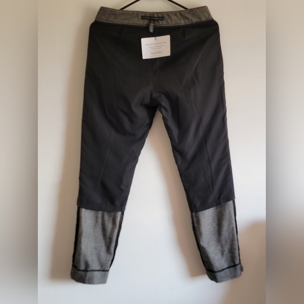 Women's Sz 2 Robert Rodriguez Gray/Black Tweed Cashmere Wool Blend Trousers NWT - Picture 7 of 15